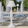 Tekcnoplast LAMPADA RESINA GIARDINO ILLUMINAZIONE DESIGN H180 CM BIANCO LAMPIONE PISCINA