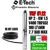 E-TECH FRANKLIN POMPA SOMMERSA E-TECH ELETTROPOMPA PER POZZI VSF6\12 VS6\13 HP2 180LT/MIN 7.7BAR