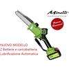 Minelli Potatore Minelli Ener-Q3 + 2 batterie 21V 5.2 Ah 20cm Lubrificazione Automatica