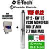 E-TECH FRANKLIN POMPA SOMMERSA E-TECH ELETTROPOMPA PER POZZI VSF6\12 VS6\13 HP2 180LT/MIN 7.7BAR