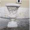 MONDO ARTISTICA SRL N° 2 VASI VASO CALICE POMPEIANO MEDICEO PER PIANTE H 85 CM DA ESTERNO IN CEMENTO