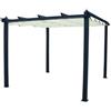 Lif Pergola 3x4 In Alluminio Gazebo Antracite Copertura Giardino Ecrù Illinois H 235