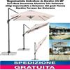 Ombrellone da Giardino 3X3MT Ecrù Base Decentrata Alluminio Telo Poliestere 250g