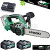 Hitachi Hikoki Kit motosega elettrosega a batteria Hitachi Hikoki CS363DA 36V + 2 batt lama 300