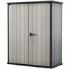 Keter Box Porta Attrezzi Da Esterno In Resina 140x73,6x170,4H High Store Grigio Keter