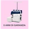 Husqvarna Viking HUSQVARNA AMBER AIR S400 - TAGLIACUCI CON INFILATURA AD ARIA, 15 PUNTI, 4 FILI