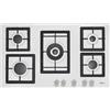 ELLECI PLANO PGSP90168CS PIANO COTTURA 90 CM 5 BRUCIATORI BIANCO GRIGLIE GHISA