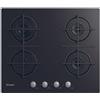 CANDY CVG6B PIANO COTTURA IN VETRO NERO 4 FUOCHI 60 CM