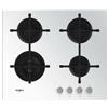 WHIRLPOOL GOA 6423 WH PIANO COTTURA IN VETRO 4 FUOCHI A GAS 60 CM BIANCO