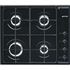 SMEG S64SN PIANO COTTURA 60 cm DA INCASSO NERO 4 BRUCIATORI COMANDI LATERALI