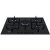 WHIRLPOOL GOA7523NB1 PIANO COTTURA 75 CM 5 FUOCHI GRIGLIE GHISA VETRO NERO