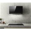ELICA SUPER PLAT BL/F/80 CAPPA PARETE FILTRANTE TOUCH CONTROL VETRO NERO