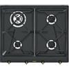 Smeg Piano cottura gas 4 zone COLONIALE SRV864AOGH Antracite (60cm)