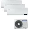 SAMSUNG LUZON CONDIZIONATORE TRIAL SPLIT 7000+9000+9000 BTU R32 19DB A++