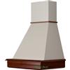COPPARI Cappa Rustica legno 60 cm colore noce scuro cono panna motore Faber CL60-NSPC52