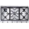 Smeg Universal SRV596GH5 piano cottura Acciaio inossidabile Da incasso Gas 5 For