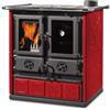 LA NORDICA EXTRAFLAME LA NORDICA ROSETTA 5.0 VST CUCINA LEGNA MAIOLICA BORDEAUX POTENZA 7.2KW