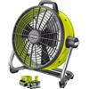 Ryobi Ventilatore da terra a pavimento portatile batteria 18V 45cm industriale 5.0 Ah