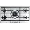 De'Longhi DE LONGHI NSL590X PIANO COTTURA 90 CM 5 FUOCHI ACCIAIO INOX GRIGLIE GHISA
