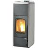 LAMINOX ZARA OMNIA IDRO LUX 30 KW TERMOSTUFA PELLET ACCIAIO AVORIO