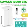 DGQ DIGIQuest Condizionatore Portatile 12000 Btu Climatizzatore Pompa di Calore - Freddo Caldo