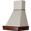 Coppari Cappa STOCK 60 rustica legno noce classico cono panna mot. Faber CL60-NCPHC52