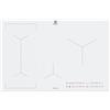 ELECTROLUX EIL83443BW PIANO INDUZIONE 78X52 BIANCO 4 ZONE COTTURA SLIDER TOUCH