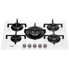Whirlpool Piano cottura a gas in vetro nero Whirlpool 5 fuochi GOA 7523/WH 51x730x510 mm