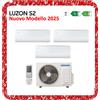 SAMSUNG LUZON S2 CONDIZIONATORE TRIAL SPLIT 7000+7000+12000 BTU R32 19DB A++