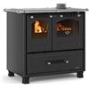 Nordica CUCINA STUFA A LEGNA NORDICA FAMILY Kw 7,5 con forno Antracite