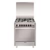 GLEM GAS U765VI CUCINA 70X60 5 FUOCHI A GAS FORNO VENTILATO CON GRILL INOX