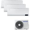 SAMSUNG LUZON CONDIZIONATORE TRIAL SPLIT 7000+7000+9000 BTU R32 19DB A++