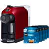 Lavazza A Modo Mio Idola Rosso Macchina Caffè + 180 Caps Dek Incluse