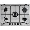 De'Longhi DE LONGHI YAF57ASV PIANO COTTURA A GAS 5 BRUCIATORI 70 CM ACCIAIO INOX