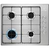 Electrolux Piano cottura gas 4 zone SERIE 300 Kgs6404Sx Slim Side Control Inox