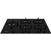 Whirlpool Piano cottura a gas in vetro nero Whirlpool 5 fuochi GOA 9523/NB1 50x860x510 mm