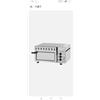MILANTOAST - Forno pizza PIETRA 1 x (41x41x9) t. 400 c- 230v 50/60hz