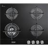 De'Longhi DE LONGHI NSL460NCM PIANO COTTURA 4 FUOCHI 60 CM IN VETROCERAMICA NERO