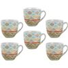 BORELLA CASALINGHI srl Set 6 Tazzine Tazze Caffè in Ceramica senza Piattini Mondello 3