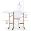 Foppapedretti Supergulliver Stendibiancheria, Legno, Bianco/Marrone, 189 x 122 x