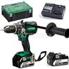 Hikoki Kit trapano avvitatore a batteria brushless 18V HIKOKI DV18DBL2 + 2 batt 5Ah