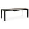 bizzotto Tavolo Da Interno Allungabile 90x160-220 Top In Ceramica Nero Briva Bizzotto