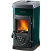 Nordica Stufa a Legna NORDICA SUPER JUNIOR in acciaio Smaltato da 5kw 143m3 Colore Verde