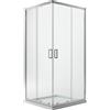 Idralite BOX CABINA DOCCIA ANGOLARE 70X120 CM H185 RETTANGOLARE VETRO STAMPATO SCORREVOLE