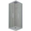 Forte BOX DOCCIA ANGOLARE SCORREVOLE 70X100 CM VETRO TRASPARENTE BLU VINTAGE KOLORS