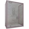 Forte BOX DOCCIA 3 LATI LAVANDA VETRO TRASPARENTE 70X160X70 CM MOD. DECO TRIO