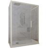 Forte BOX DOCCIA 3 LATI CHAMPAGNE VETRO TRASPARENTE 70X160X70 CM MOD. DECO TRIO