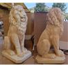 mondo artistica STATUA LEONE COPPIA DI LEONI H 80 CM PER ESTERNO DA GIARDINO IN CEMENTO MARMO