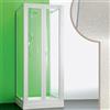 Forte BOX DOCCIA 3 TRE LATI 80x95x80 CM A LIBRO SOFFIETTO IN PVC CRILEX ACRILICO