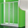 Forte PORTA DOCCIA 170CM PARETE NICCHIA IN PVC CRILEX ACRILICO 2 ANTE SCORREVOLI BOX